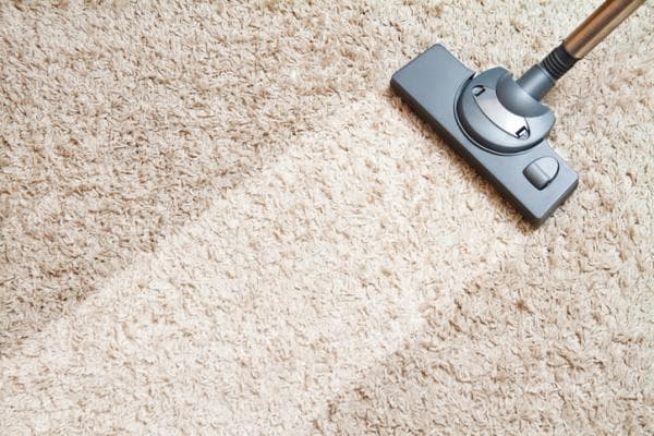 Limpieza de alfombra con aspirador profesional
